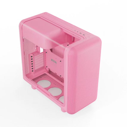Gabinete Gamer HYTE X50 CS-HYTE-X50G-SM Rosa ATX con Panel de Vidrio Curvo