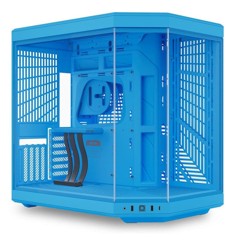 Gabinete HYTE Y70 Milky Blueberry Milk ATX con Cable Riser Incluido, Azul, Sin Fuente