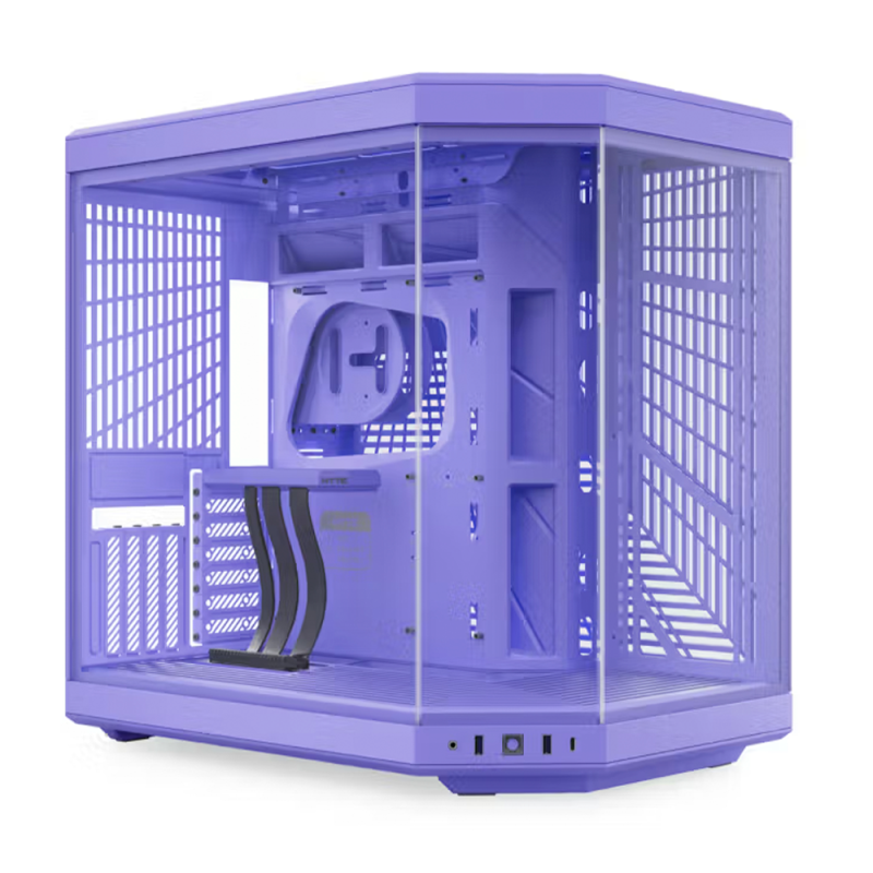 Gabinete HYTE Y70 Milky Taro Milk ATX con Cable Riser Incluido, Lila, Sin Fuente