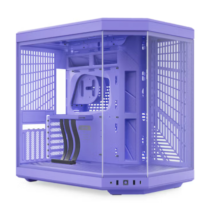 Gabinete HYTE Y70 Milky Taro Milk ATX con Cable Riser Incluido, Lila, Sin Fuente