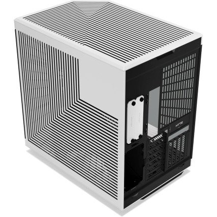 Gabinete HYTE Y70 Touch Infinite Panda con Pantalla LCD Touch 14.9", Negro/Blanco