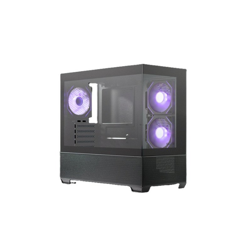 Gabinete Cooler Master Elite 490 Micro-ATX con Vidrio Templado, 3 Fans, USB Tipo-C, Sin Fuente Gabinete Cooler Master Elite 490 Micro-ATX con Vidrio Templado, 3 Fans, USB Tipo-C, Sin Fuente
