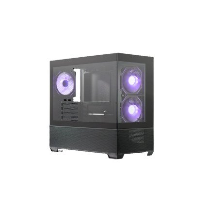 GABINETE COOLER MASTER (E490-KHNN-S00) ELITE 490,VIDRIO TEMP,M-ATX,3*FAN,S/FUENTE,1 X USB TIPO C