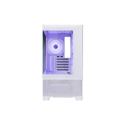 Gabinete Cooler Master Elite 490 Micro-ATX Blanco con Vidrio Templado, 3 Fans, USB Tipo-C, Sin Fuente