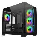 Gabinete Cooler Master Elite 681 Micro-ATX con Vidrio Templado, 3 Fans, USB Tipo-C, Sin Fuente