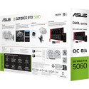 Tarjeta de Video ASUS Dual RTX 5060 O8G White 8GB GDDR7 PCIe 5.0 128-bit HDMI 3xDP