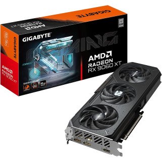 Tarjeta de Video GIGABYTE RX 9060 XT GAMING OC 8GB GDDR6 PCIe 5.0 HDMI 2xDP 3 Fans