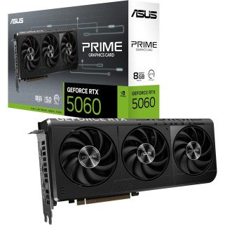 Tarjeta de Video ASUS PRIME RTX 5060 8GB GDDR7 PCIe 5.0 HDMI 3xDP 3 Fans