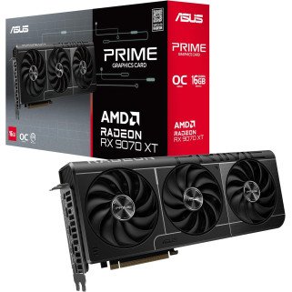 Tarjeta de Video ASUS PRIME RX 9070 XT O16G 16GB GDDR6 256-bit PCIe 5.0 Triple Fan HDMI 3xDP