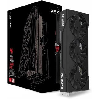 Tarjeta de Video XFX SWIFT RX 9060 XT OC 16GB GDDR6 1900MHz Triple Fan Negra HDMI 2xDP
