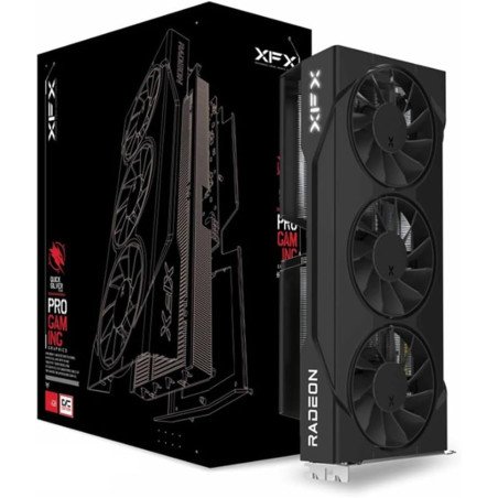 Tarjeta de Video XFX SWIFT RX 9060 XT OC 16GB GDDR6 1900MHz Triple Fan Negra HDMI 2xDP
