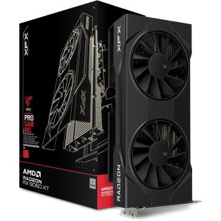 Tarjeta de Video XFX SWIFT RX 9060 XT OC 16GB GDDR6 1900MHz Dual Fan Negra HDMI 2xDP