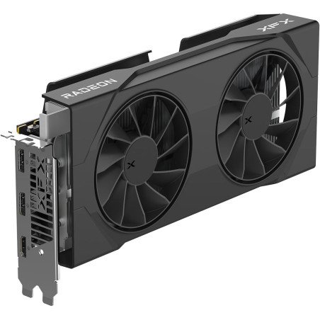 Tarjeta de Video XFX SWIFT RX 9060 XT OC 16GB GDDR6 1900MHz Dual Fan Negra HDMI 2xDP