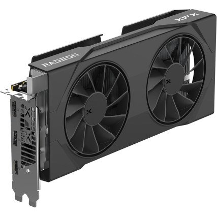 Tarjeta de Video XFX SWIFT RX 9060 XT OC 16GB GDDR6 1900MHz Dual Fan Negra HDMI 2xDP