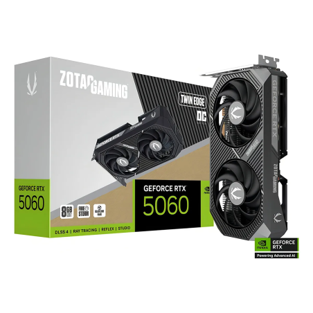 Tarjeta de Video ZOTAC NVIDIA GeForce RTX 5060 Twin Edge OC 8GB GDDR7 PCIe 5.0