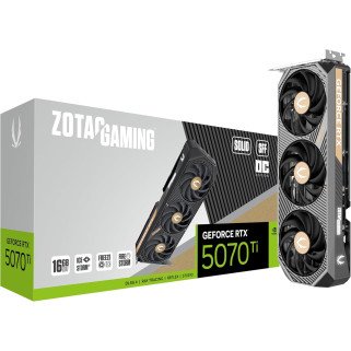 Tarjeta de Video ZOTAC NVIDIA GeForce RTX 5070 Ti Solid SFF OC 16GB GDDR7 PCIe 5.0 3-Fan