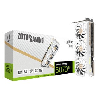 Tarjeta de Video ZOTAC Gaming GeForce RTX 5070 Ti Solid Core OC White Edition 16GB GDDR7 256-bit