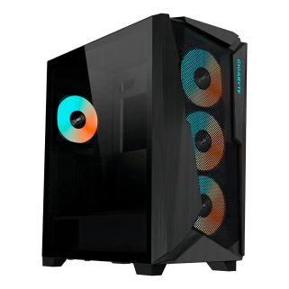 Gabinete GIGABYTE Glass C301 E-ATX USB 3.0 2x USB 3.1 4x ARGB Negro