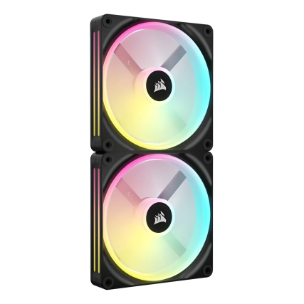 Ventilador Corsair iCUE LINK QX140 RGB Kit 2x140mm 2000RPM Negro para PC Gaming