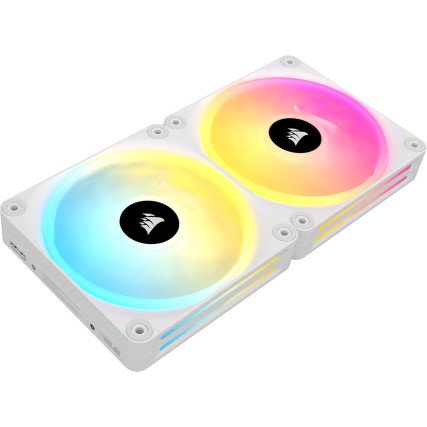 Ventilador Corsair iCUE LINK QX140 RGB Kit 3x140mm 2000RPM Blanco para PC Gaming