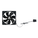 Ventilador para Gabinete Acteck Polar EG VG120 120mm 1200RPM Molex 4 Pin Negro AC-938136