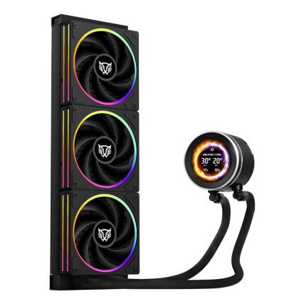 Kit 3 Ventiladores Balam Rush HydroX Expert Level HYX40 120mm ARGB Hidrodinámico Negro BR-941808