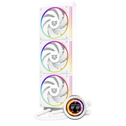 Kit 3 Ventiladores Balam Rush HydroX Expert Level HYX40 120mm ARGB Hidrodinámico Blanco BR-941815