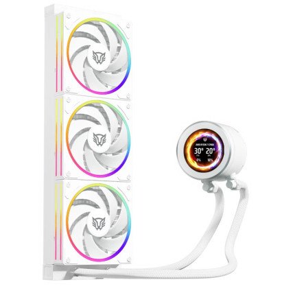 Kit 3 Ventiladores Balam Rush HydroX Expert Level HYX40 120mm ARGB Hidrodinámico Blanco BR-941815