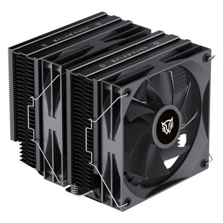 Ventilador para CPU Balam Rush BR-941921 Heliux Expert HEX90 2x120mm AMD/Intel Negro