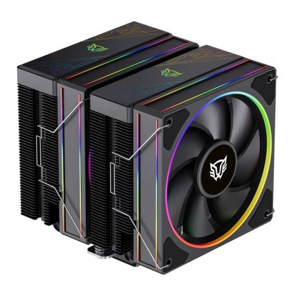 Ventilador CPU Balam Rush BR-942003 Heliux Pro HEX70 RGB 2x120mm AMD/Intel Negro