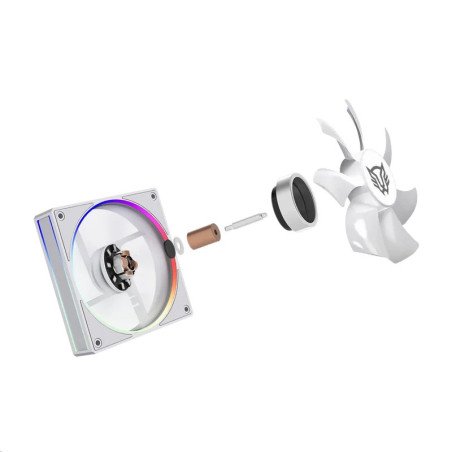 Ventilador CPU Balam Rush BR-942010 Heliux Pro HEX70 RGB 2x120mm AMD/Intel Blanco