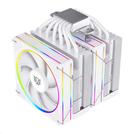 Ventilador CPU Balam Rush BR-942010 Heliux Pro HEX70 RGB 2x120mm AMD/Intel Blanco