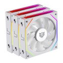 Ventiladores ARGB 120mm Balam Rush Eolox Link EXL95 Blanco 3 Pack 9 Aspas para Gabinete PC (BR-942096)