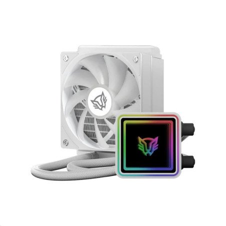 Disipador para CPU ARGB 120mm Balam Rush Cryo Prism 120 Ice Blanco con Display TDP 230W Compatible Intel y AMD (BR-944038)