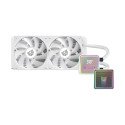 Enfriamiento Líquido CPU ARGB 240mm Balam Rush Cryo Prism 240 Ice Blanco con Display TDP 270W para Intel y AMD (BR-944052)