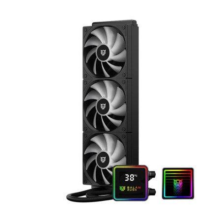 Ventilador CPU Balam Rush Cryo Prism 360 Black ARGB Display TDP 300W Compatible AMD e Intel BR-944069