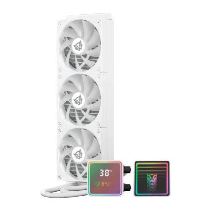 Ventilador CPU Balam Rush Cryo Prism 360 Ice ARGB Display TDP 300W Compatible AMD Intel Blanco BR-944076