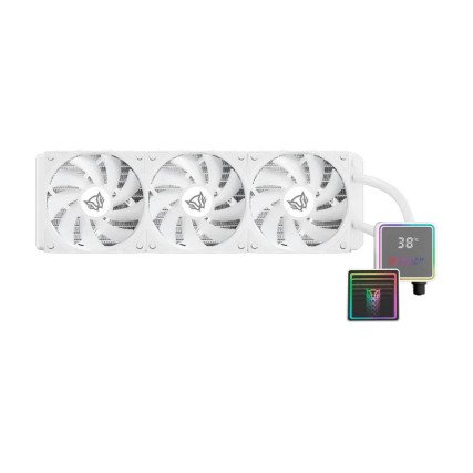 Ventilador CPU Balam Rush Cryo Prism 360 Ice ARGB Display TDP 300W Compatible AMD Intel Blanco BR-944076