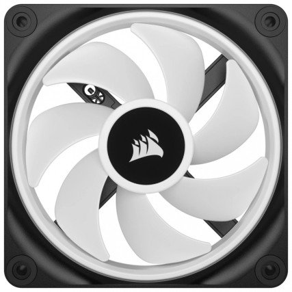Ventilador Corsair iCUE Link QX120 RGB 120mm PWM con Domo Magnético para Gabinete Negro