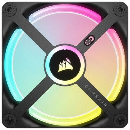 Ventilador Corsair iCUE Link QX120 RGB 120mm PWM con Domo Magnético para Gabinete Negro