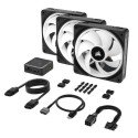 Kit 3 Ventiladores Corsair iCUE Link QX120 RGB 120mm PWM con Domo Magnético para Gabinete Negro Kit 3 Ventiladores Corsair iCUE Link QX120 RGB 120mm PWM con Domo Magnético para Gabinete Negro