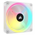 Ventilador Corsair iCUE Link QX120 RGB 120mm PWM con Domo Magnético para Gabinete Blanco