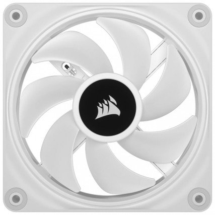 Ventilador Corsair iCUE Link QX120 RGB 120mm PWM con Domo Magnético para Gabinete Blanco
