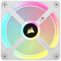 Ventilador Corsair iCUE Link QX120 RGB 120mm PWM con Domo Magnético para Gabinete Blanco