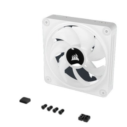 Ventilador Corsair iCUE Link QX120 RGB 120mm PWM con Domo Magnético para Gabinete Blanco