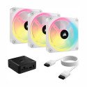 Kit 3 Ventiladores Corsair iCUE Link QX120 RGB 120mm PWM con Domo Magnético para Gabinete Blanco Kit 3 Ventiladores Corsair iCUE Link QX120 RGB 120mm PWM con Domo Magnético para Gabinete Blanco