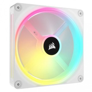 Ventilador Corsair iCUE Link QX140 RGB 140mm PWM con Domo Magnético para Gabinete Blanco