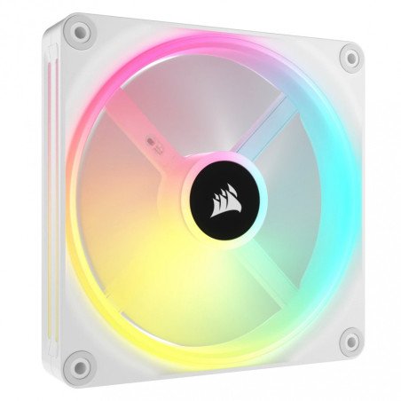 Ventilador Corsair iCUE Link QX140 RGB 140mm PWM con Domo Magnético para Gabinete Blanco