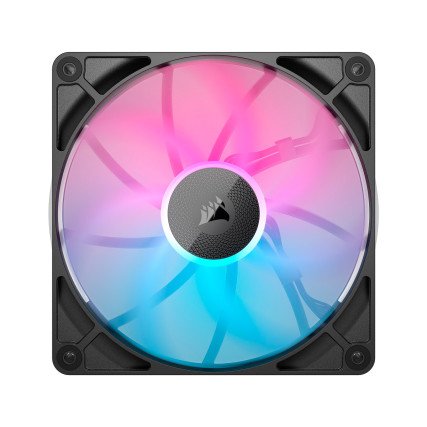 Kit 2 Ventiladores Corsair iCUE Link RX140 RGB 140mm PWM para Gabinete Negro