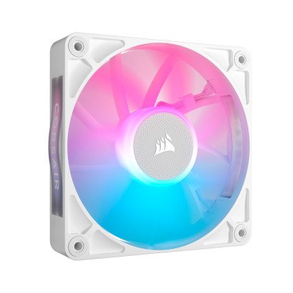 Kit 3 Ventiladores Corsair iCUE Link RX120 RGB 120mm PWM para Gabinete Blanco